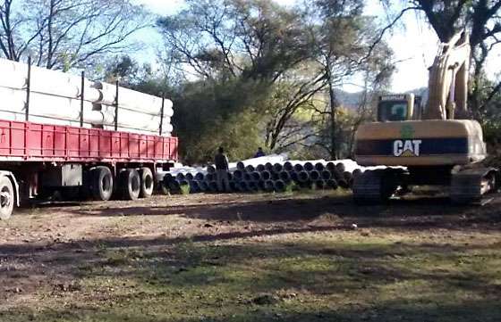 Inició la construcción de un nuevo acueducto en Vaqueros