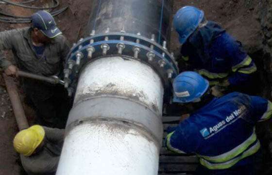 Normalizan el servicio de agua potable en el departamento San Martín