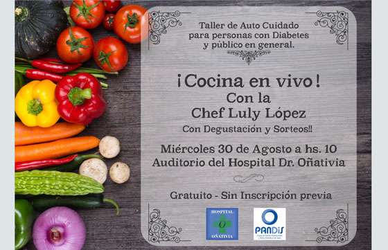 Taller de autocuidado para personas con diabetes en el ​h​ospital Oñativia