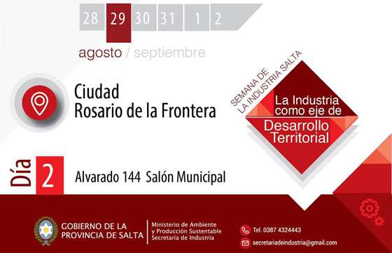 Presentan hoy en Rosario de la Frontera la Semana de la Industria