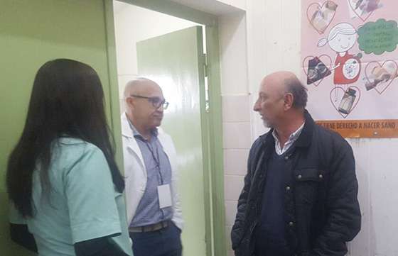 Mascarello verificó el funcionamiento del hospital de El Galpón