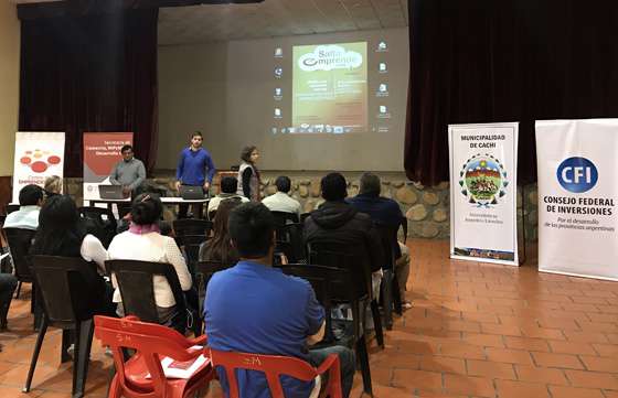 Brindaron capacitación a emprendedores de Cachi