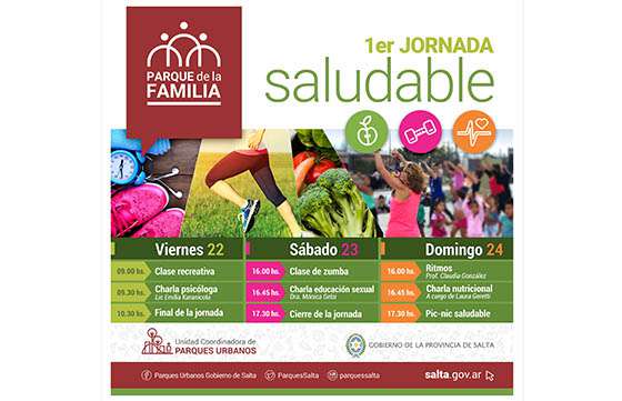 Primera jornada saludable en el Parque de la Familia