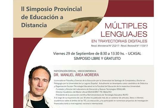 II Simposio Provincial de Educación a Distancia “Múltiples lenguajes en trayectorias digitales”