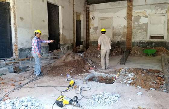 Iniciaron las obras para finalizar la puesta en valor del Hotel Termas