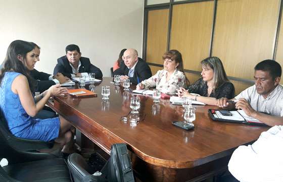 La ministra Calletti participó en una reunión de la Comisión de Justicia del Senado