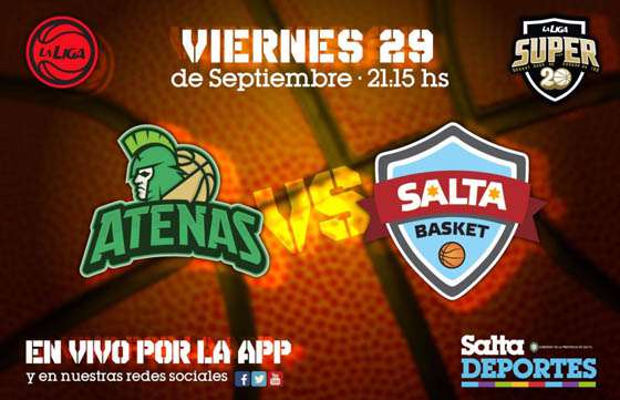 El partido de Salta Basket frente a Instituto podrá verse por la App Salta Deportes