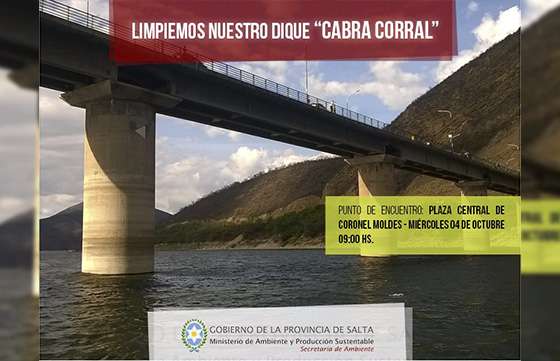 Ambiente suma voluntarios para limpiar el dique Cabra Corral