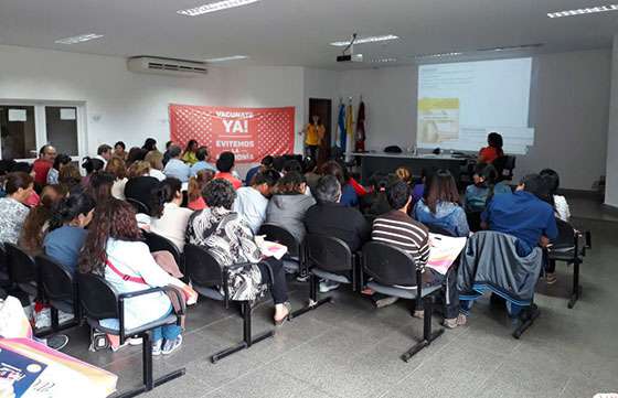 Jornada de actualización sobre vacunas en área operativa norte