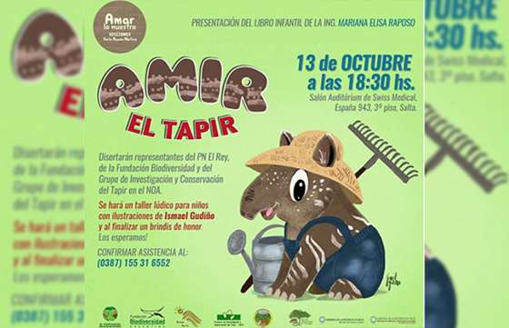 Presentan el libro “Amir el Tapir”, de Mariana Raposo