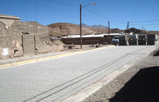 Avanza obra de pavimentación en San Antonio de los Cobres