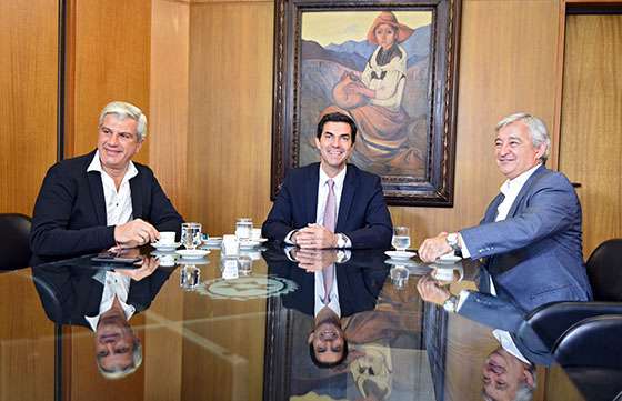 Urtubey se reunió con los diputados nacionales electos Martín Grande y Andrés Zottos