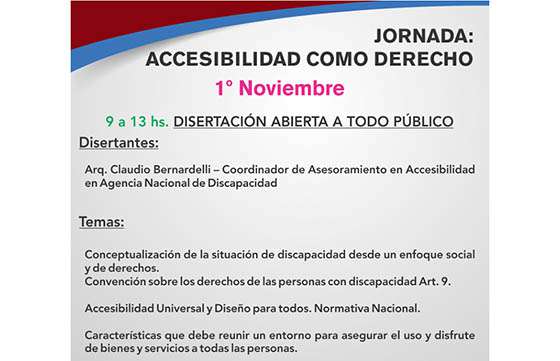 Jornada de capacitación en accesibilidad como derecho