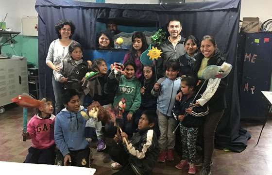 Presentaron en Chicoana una obra de títeres sobre la influencia del hombre en los recursos hídricos