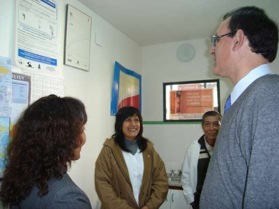 El ministro Chagra Dib se reunió con el equipo de salud de Nazareno