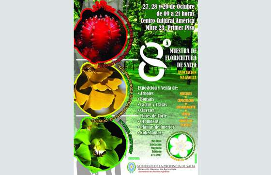 Finaliza la 8ᵃ Muestra de Floricultura de Salta