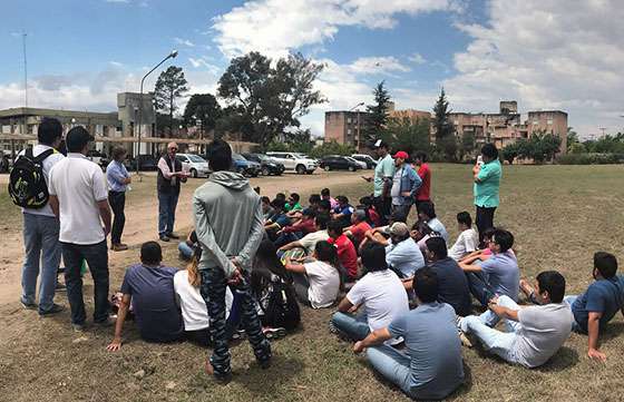 Alumnos de la Tecnicatura Superior en Perforación de Tartagal visitaron la Secretaría Recursos Hídricos