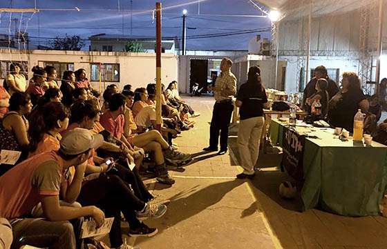Jóvenes del Valle de Sianca participaron de acciones preventivas de Seguridad