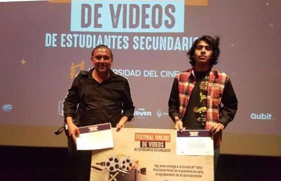 Alumno del Colegio de Molinos fue ganador del Festival Online de Videos de Estudiantes Secundarios