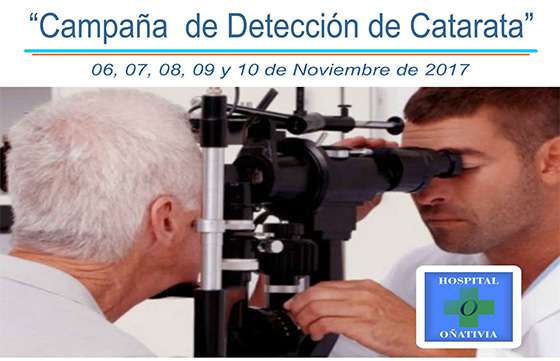 Campaña de detección de catarata en el hospital Arturo Oñativia