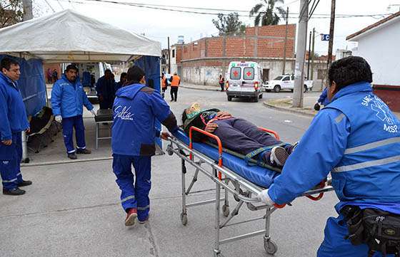 El SAMEC participa del Simulacro Regional de Sismo