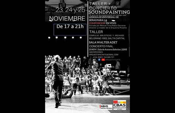 Capacitación y concierto Soundpainting en el Complejo de Bibliotecas