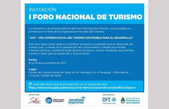Desde hoy se realiza el Foro Nacional de Turismo Salta 2017