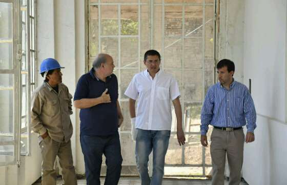 Avanzan las obras para finalizar con la puesta en valor del Hotel Termas