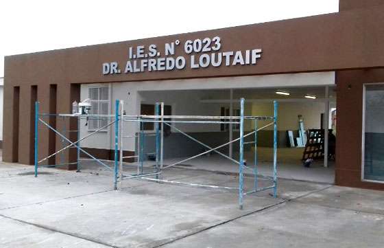 Etapa final de la obra del Instituto terciario de Orán
