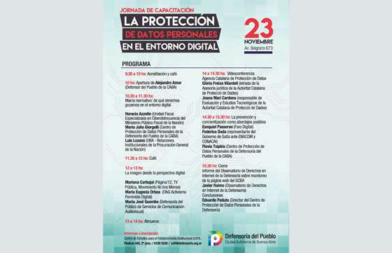 Jornada sobre riesgos en Entornos digitales, organizada por la Defensoría del Pueblo de Buenos Aires