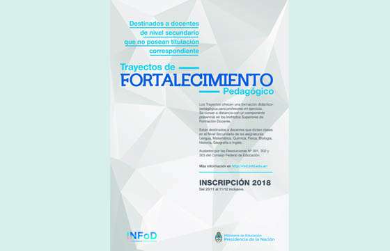 Inscripciones abiertas para docentes de Nivel Secundario para el fortalecimiento pedagógico