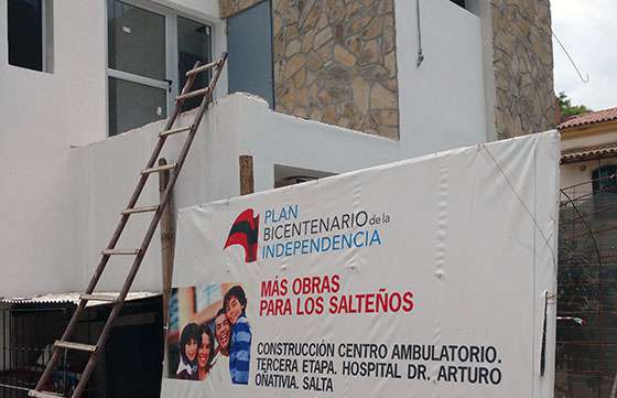 Las obras de refuncionalización del hospital Oñativia tienen un importante avance