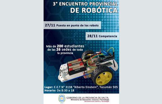 Más de 200 estudiantes participan en el Encuentro Provincial de Robótica