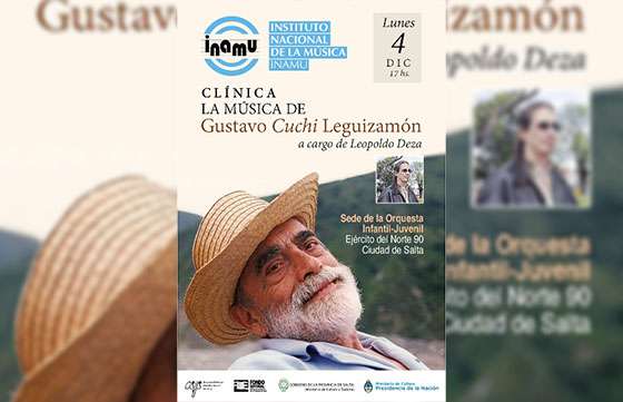 Clínica gratuita sobre la música del “Cuchi” Leguizamón