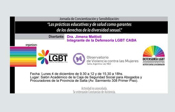 Jornada de concientización y sensibilización sobre los derechos de la comunidad LGBT
