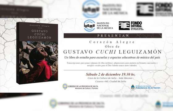 Presentan el libro Corazón Alegre, de Gustavo 