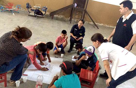 El área de psicología del 9-1-1 organizó un taller de contención para los niños del Bº Estación de Orán