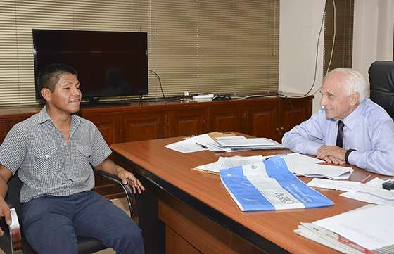 El ministro López Arias se reunió con el concejal Marcial Coria de Rosario de Lerma