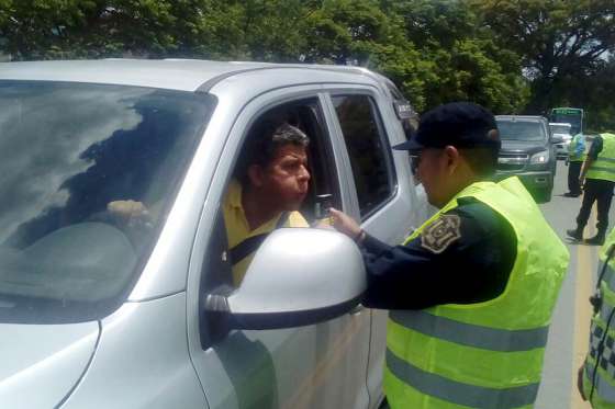 Seguridad Vial detectó 150 conductores alcoholizados durante el fin de semana largo