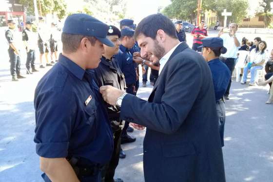 El Ministro de Seguridad reconoció el trabajo del personal policial ascendido en el interior