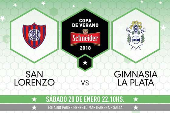 San Lorenzo vs. Gimnasia y Esgrima de la Plata jugarán hoy en Salta por el fútbol de verano