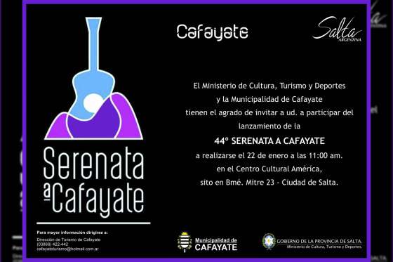 Presentan una nueva edición de la Serenata a Cafayate