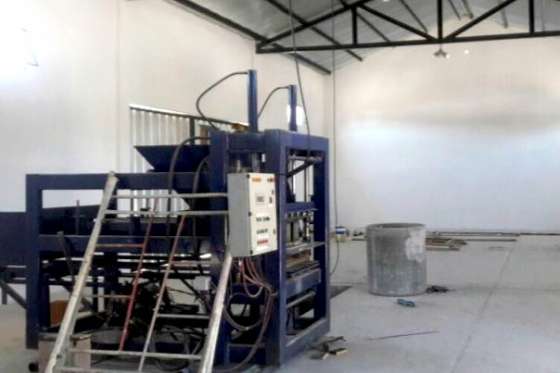 En San Lorenzo se construyó una planta adoquinera