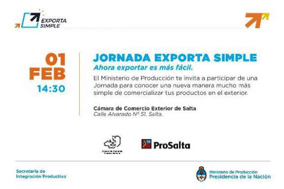 Presentarán hoy en Salta el sistema “Exporta Simple”