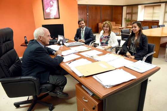 López Arias recibió a salteña becada por la Corte Interamericana de Derechos Humanos
