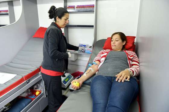 Campaña de donación de sangre en Casa de Gobierno con resultados positivos