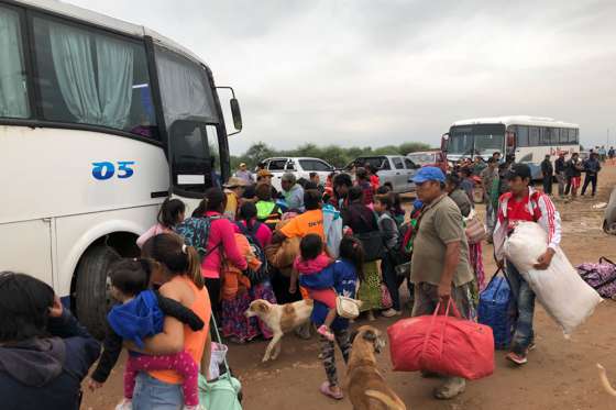 Operativo del Registro Civil en las zonas afectadas por la crecida del Pilcomayo