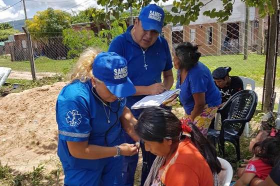 Refuerzo sanitario en los centros de evacuados del norte