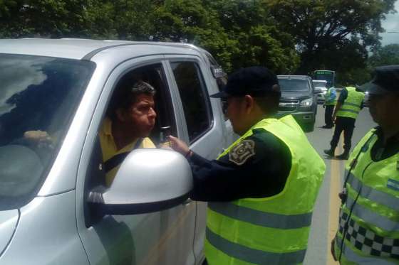 Seguridad Vial detectó 119 conductores con alcohol en sangre durante el fin de semana