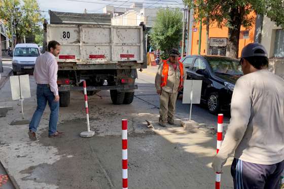Aguas del Norte realiza bacheo en el centro de Salta Capital
